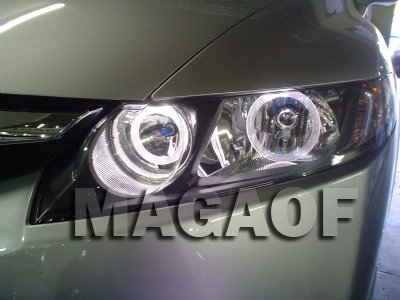 New Civic – Farol com Angel Eyes