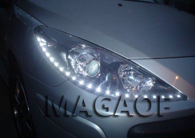 Peugeot 307 – Farol com Ledstrip