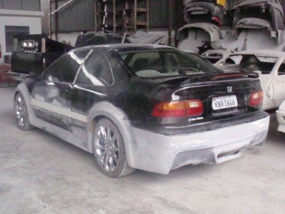 Civic 95 Antes da Pintura – Alargamento de Paralamas e Parachoques